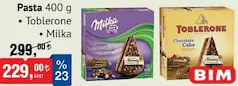 MİLKA/TOBLERONE PASTA 400 G fiyat ve kampanya bilgisi